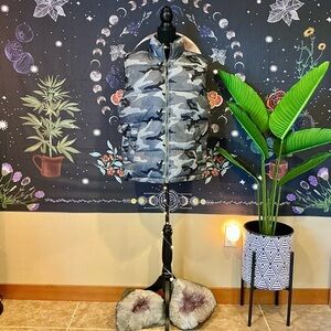 Gray Camouflage Puffer Vest